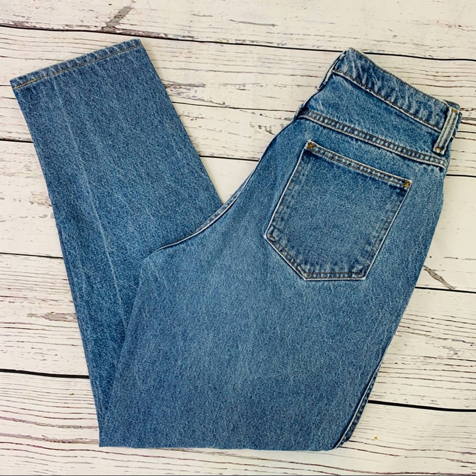 Land’s End high rise mom jeans cotton denim