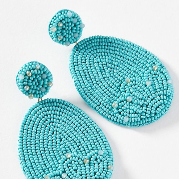 Anthropologie Llani Faye Beaded Drop Earrings