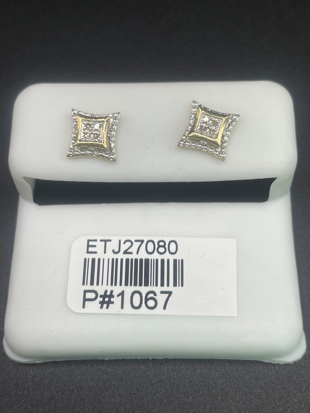 Elegant Gold and Diamond Earrings