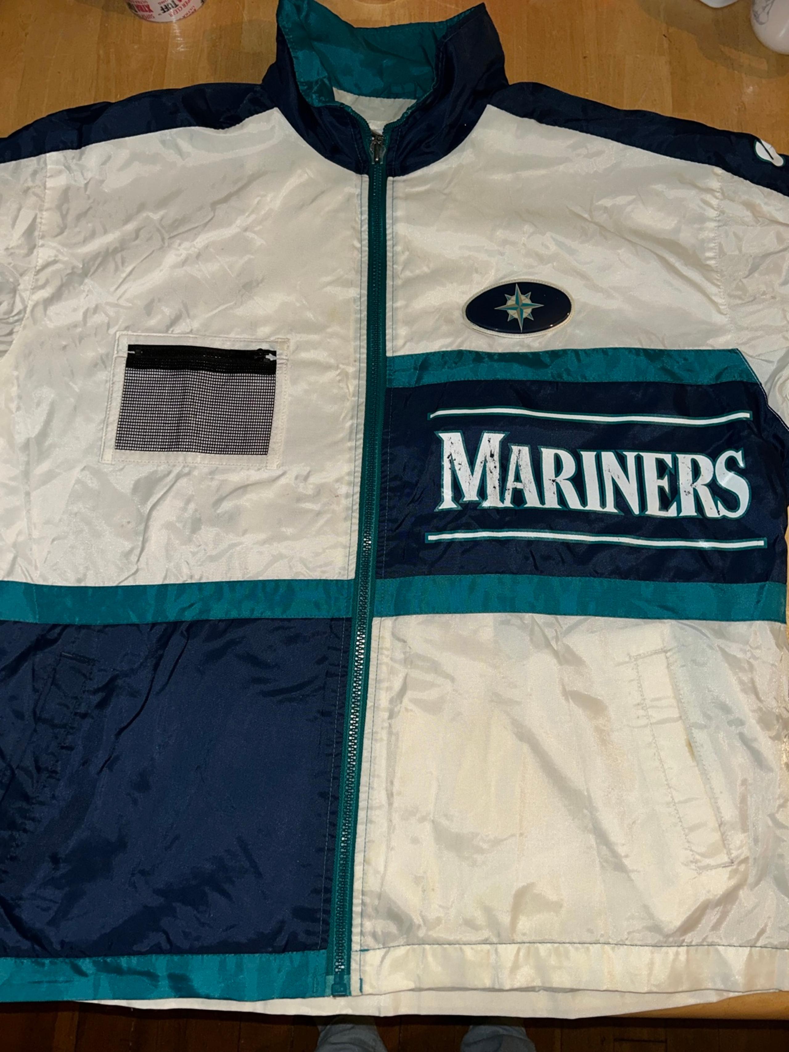 Vintage Seattle mariners baseball windbreaker men’s XL pro gear . Jacket coat