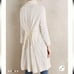 Anthropologie Knotted & Knitted Crinkled Shimmer Cardigan Beige Large