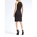 Banana Republic Solid Black Bi Stretch Halter Dress Size 8 Sleeveless