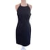 Banana Republic Solid Black Bi Stretch Halter Dress Size 8 Sleeveless