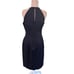 Banana Republic Solid Black Bi Stretch Halter Dress Size 8 Sleeveless