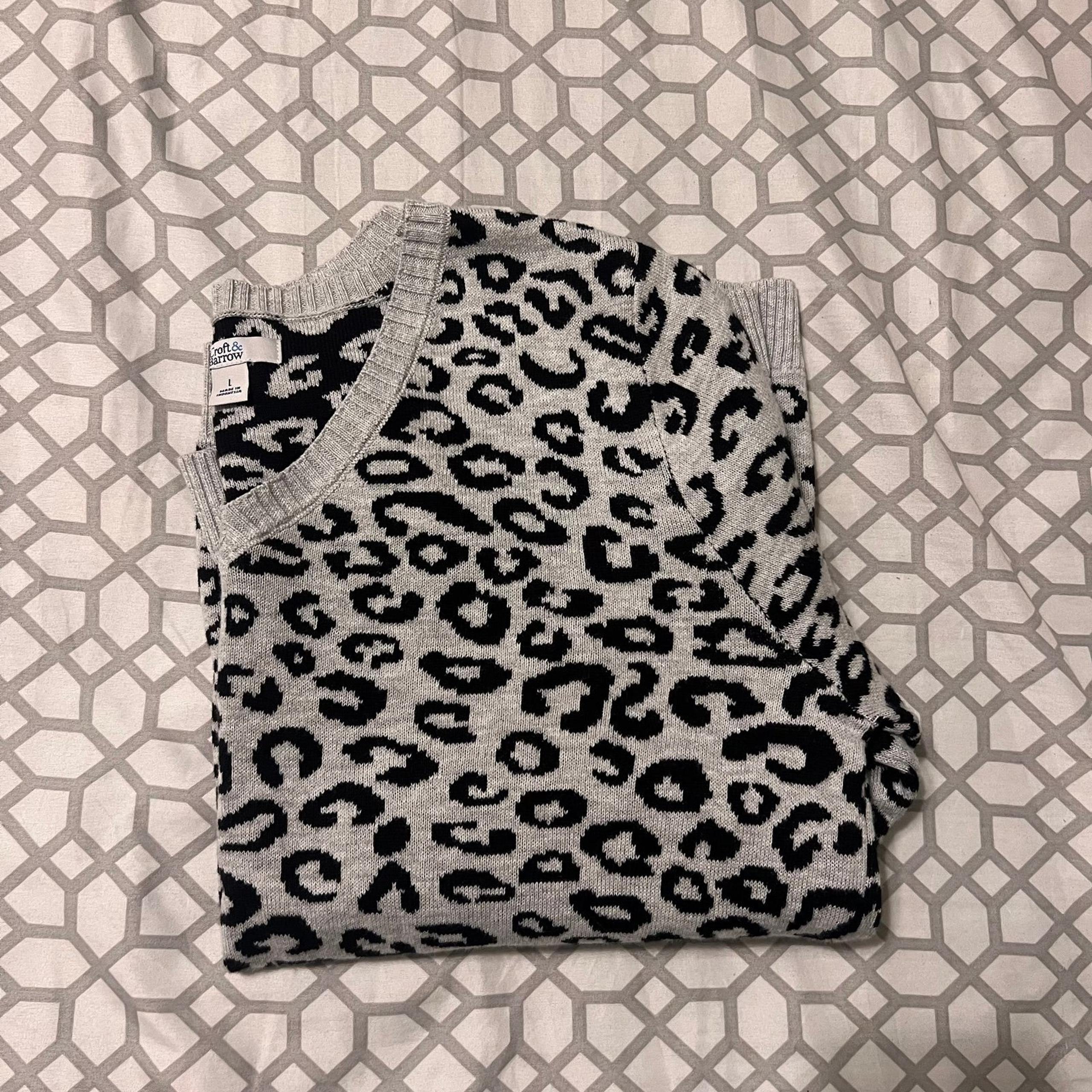 Croft & Barrow cheetah sweater
