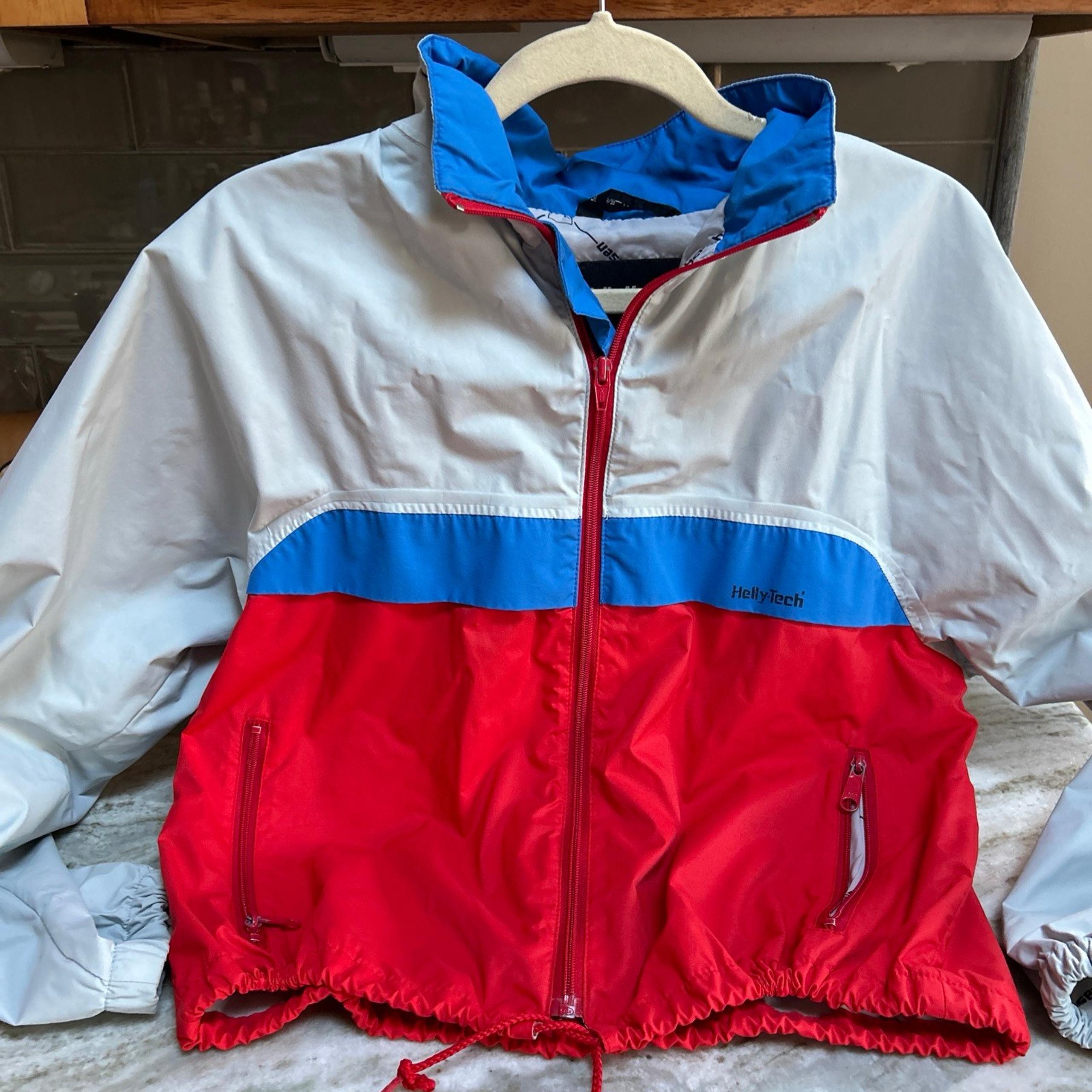 HELLY-TECH HANSEN WATERPROOF WINDBREAKER RAIN JACKET SZ S