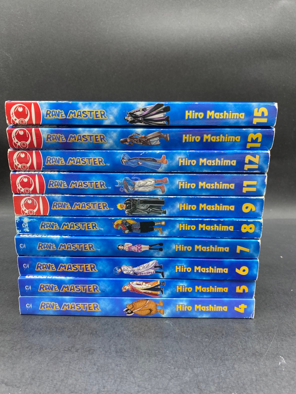 Rave Master manga lot vol 4-9, 11-13, 15