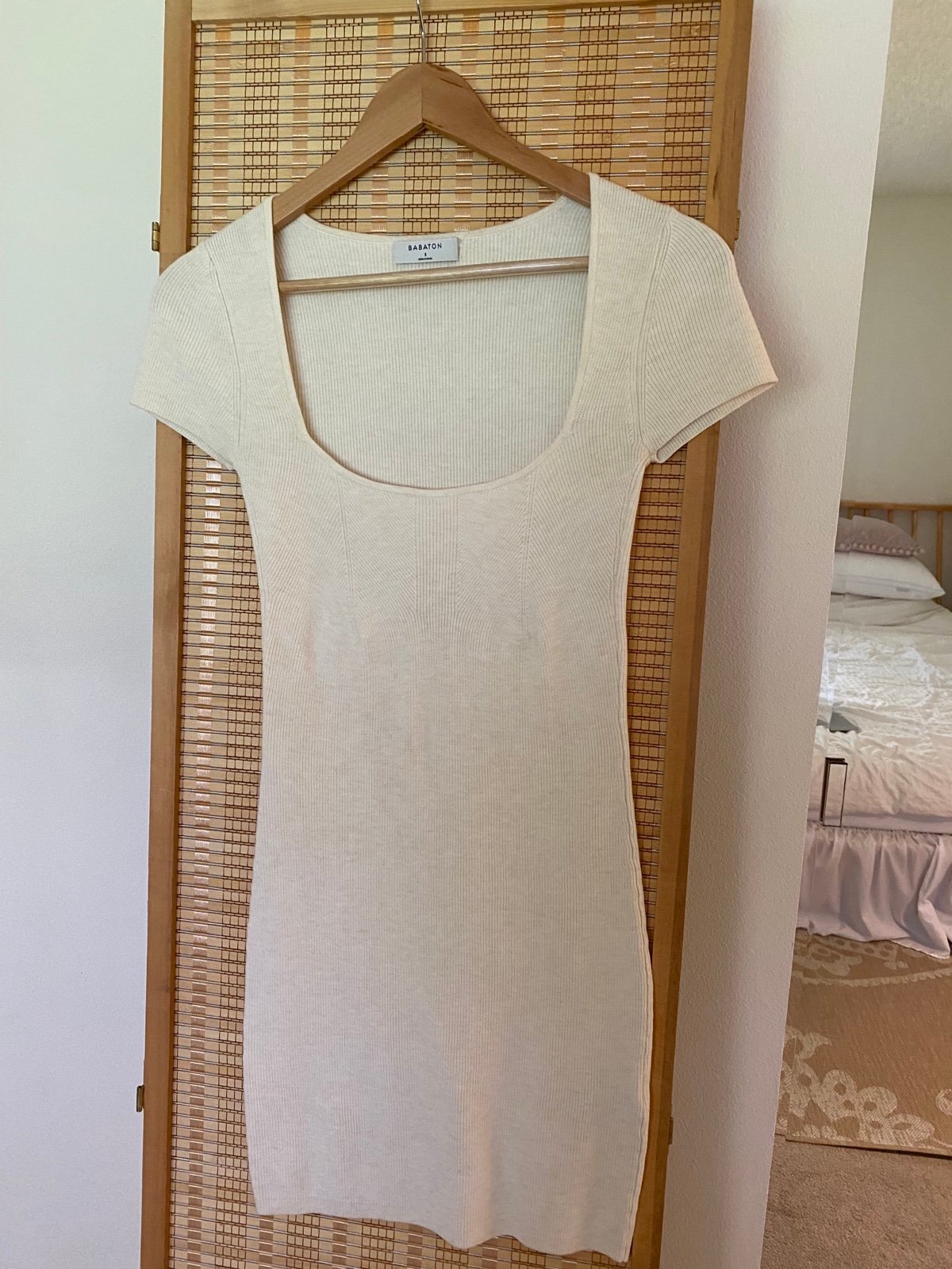 NWOT Aritzia white knitting dress