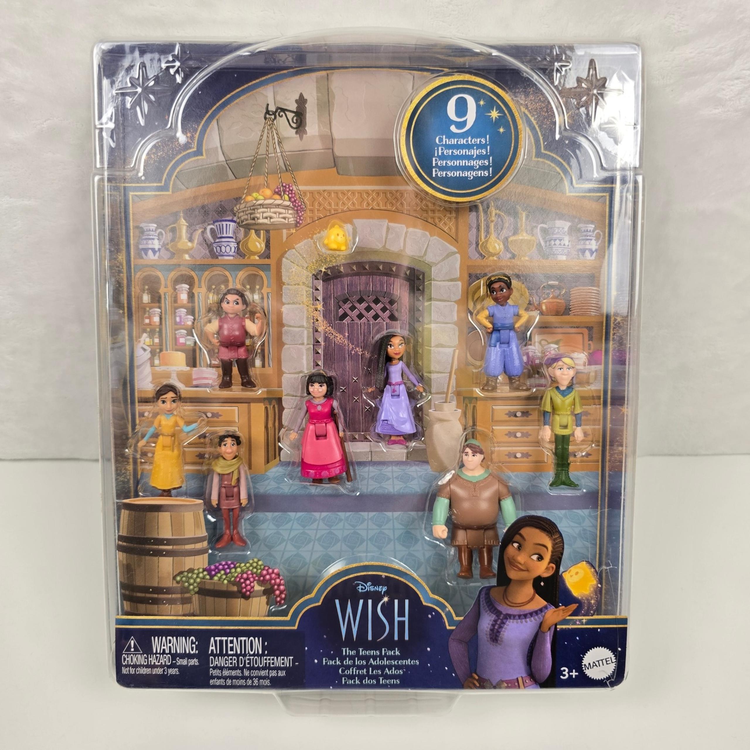 Disney Wish The Teens Pack 9 Characters Playset Dolls New in Box
