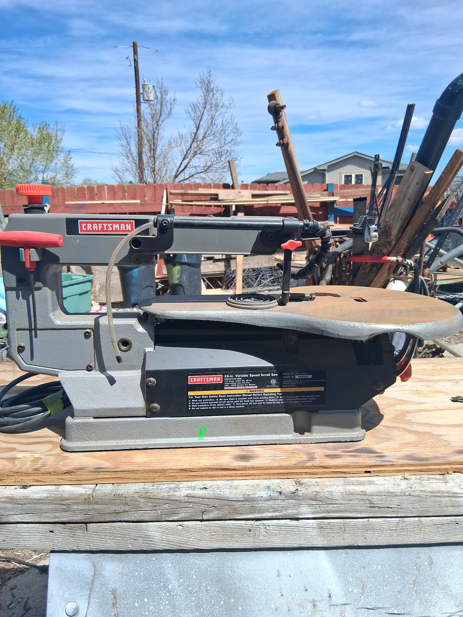 Craftsman 21602 cm Scroll Saw 16 inch