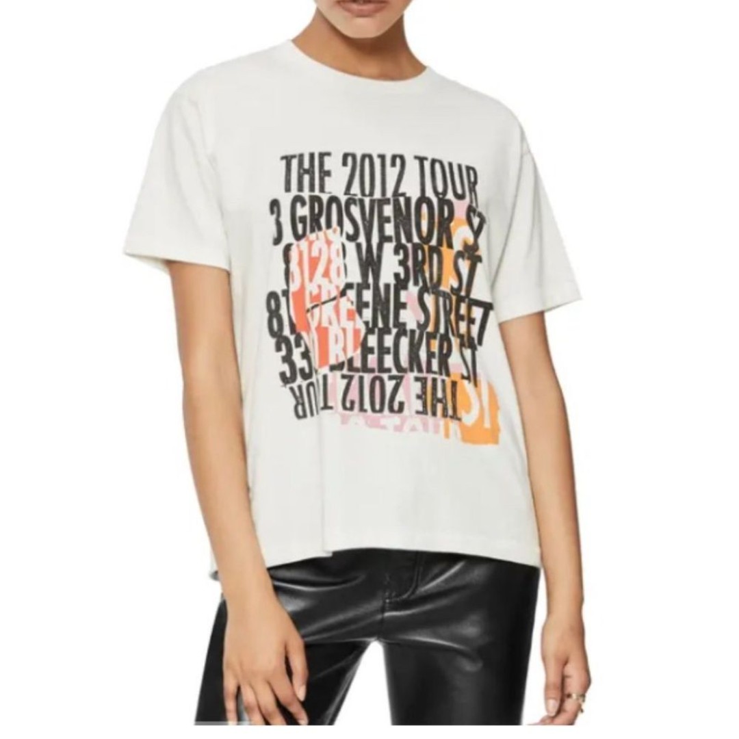 Anine Bing Shirt Women XSmall Ringo Tee 2012 Tour Short Sleeve Grosvenor Cruise
