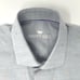 Bertigo Sunny Gray Linen Short Sleeve Button Up Men's Shirt Size Small