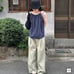 Checked Shirring Sleeveless Blouse by Nugu