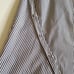 NWT Intermix white gray stripe off shoulder asymmetrical dress L