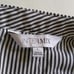 NWT Intermix white gray stripe off shoulder asymmetrical dress L