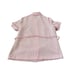Loralyn Pant Suit Pink Stripe Short Sleeve Belt Vintage 70s Top Pants Sz 20.5