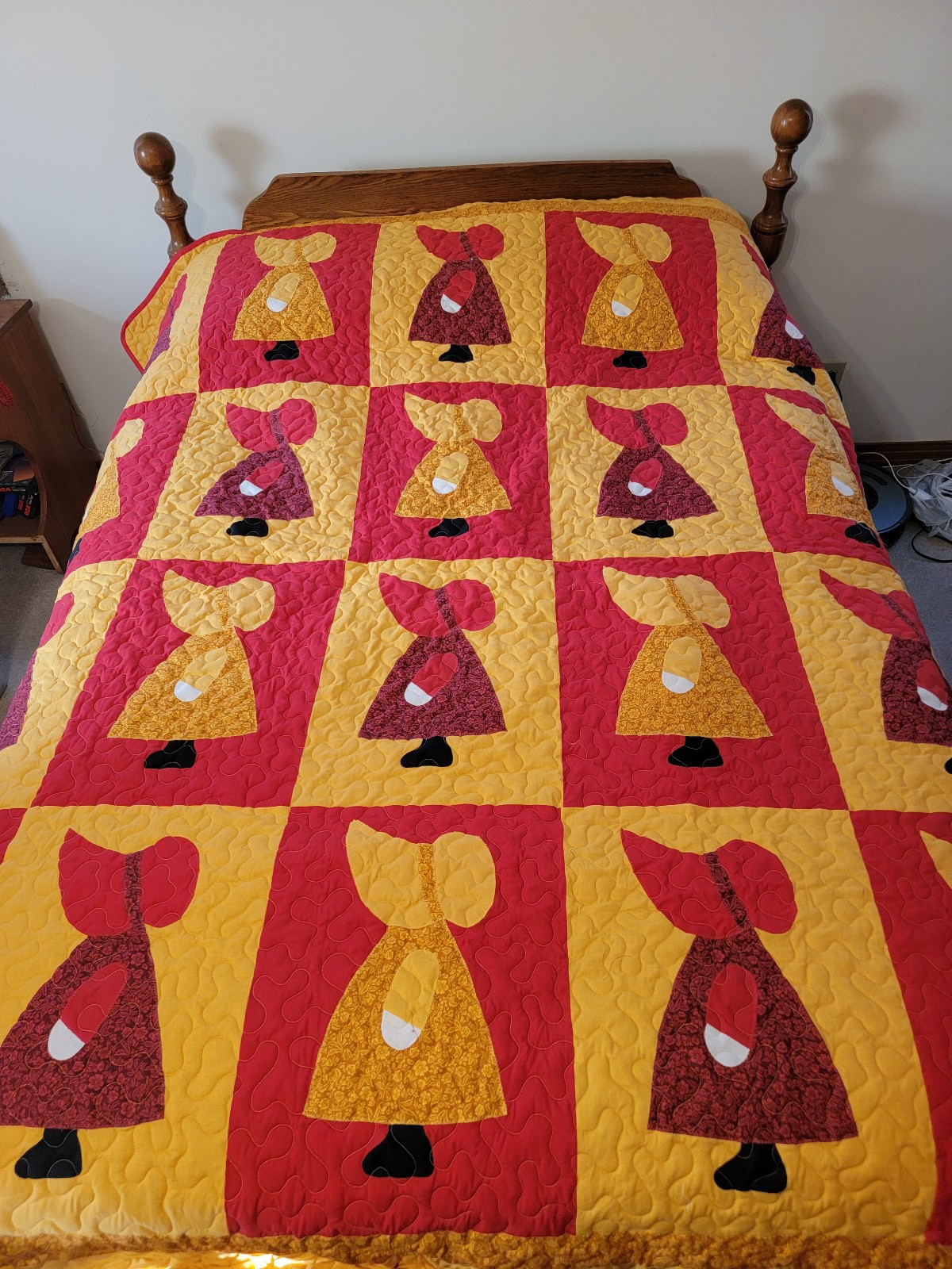 Homemade Country Woman Quilt Full/Queen