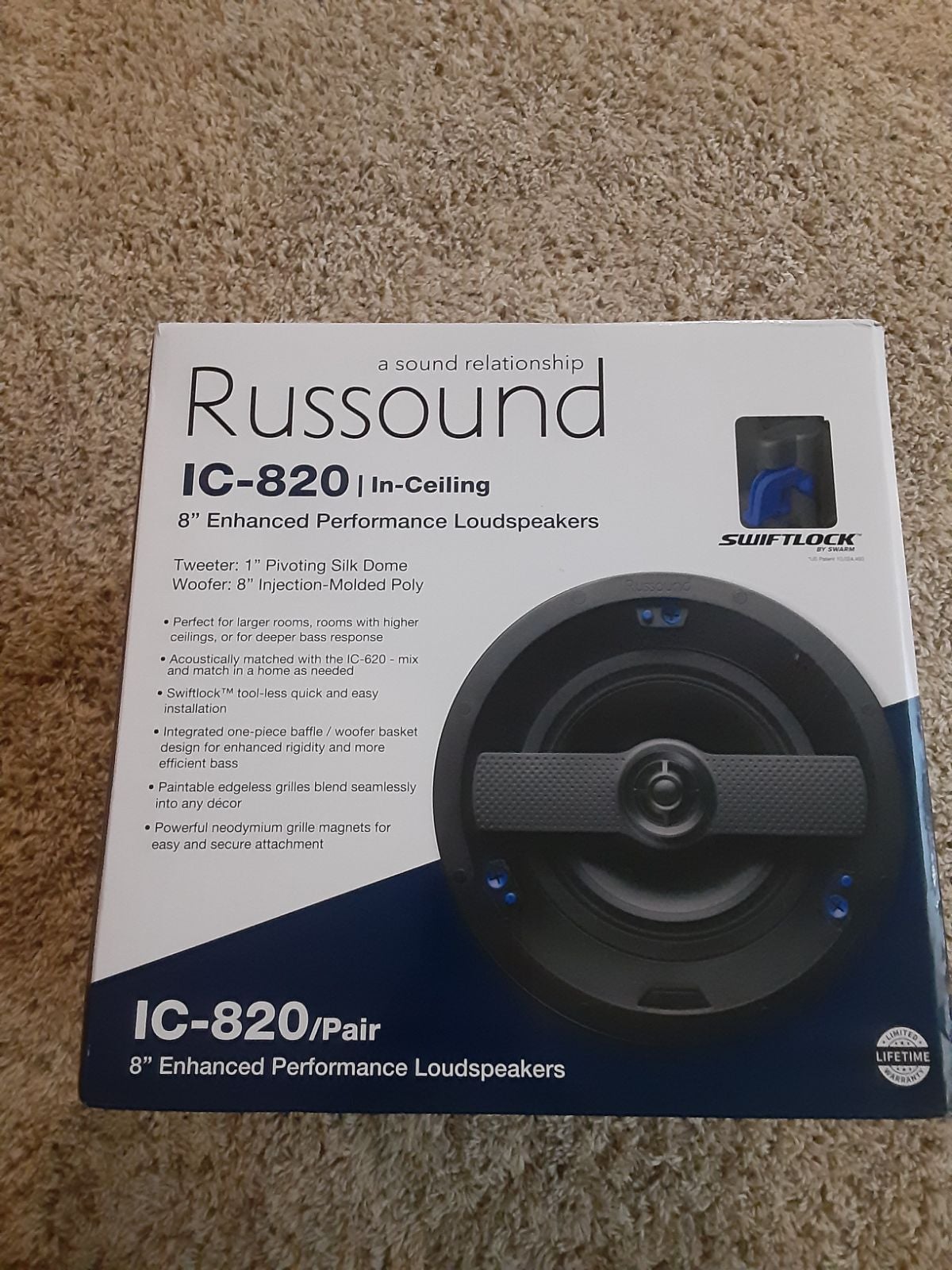 RUSSOUND IC-820 IN CEILING SPEAKERS