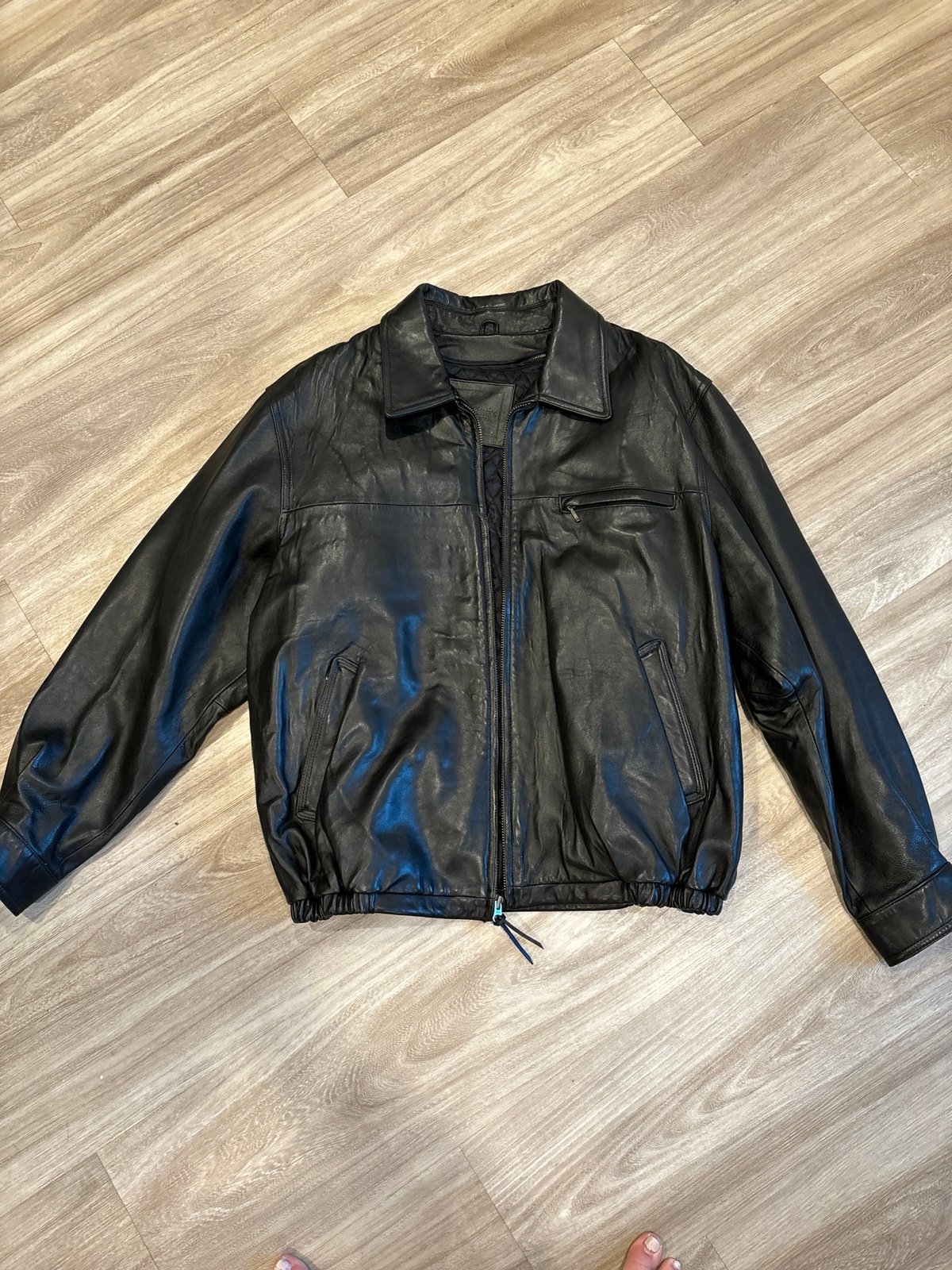 leather coat