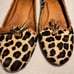 Jack Rogers Haircalf Leopard Loafers Gabrielle Tassels Flats Womens size 7.5M