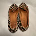 Jack Rogers Haircalf Leopard Loafers Gabrielle Tassels Flats Womens size 7.5M