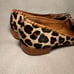 Jack Rogers Haircalf Leopard Loafers Gabrielle Tassels Flats Womens size 7.5M