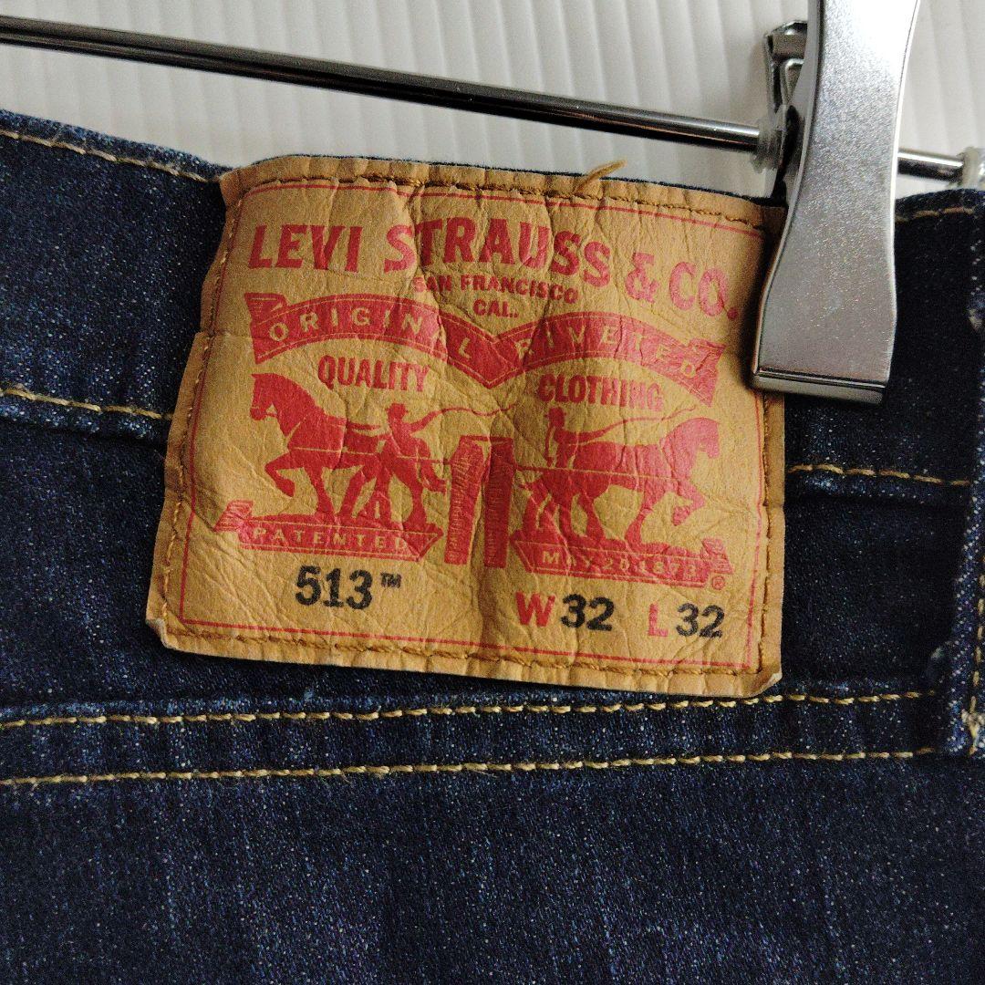Levi's 513 Slim Straight W32 L32 Jeans Denim Pants - detail