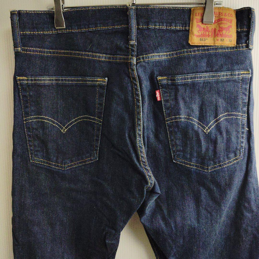 Levi's 513 Slim Straight W32 L32 Jeans Denim Pants - detail