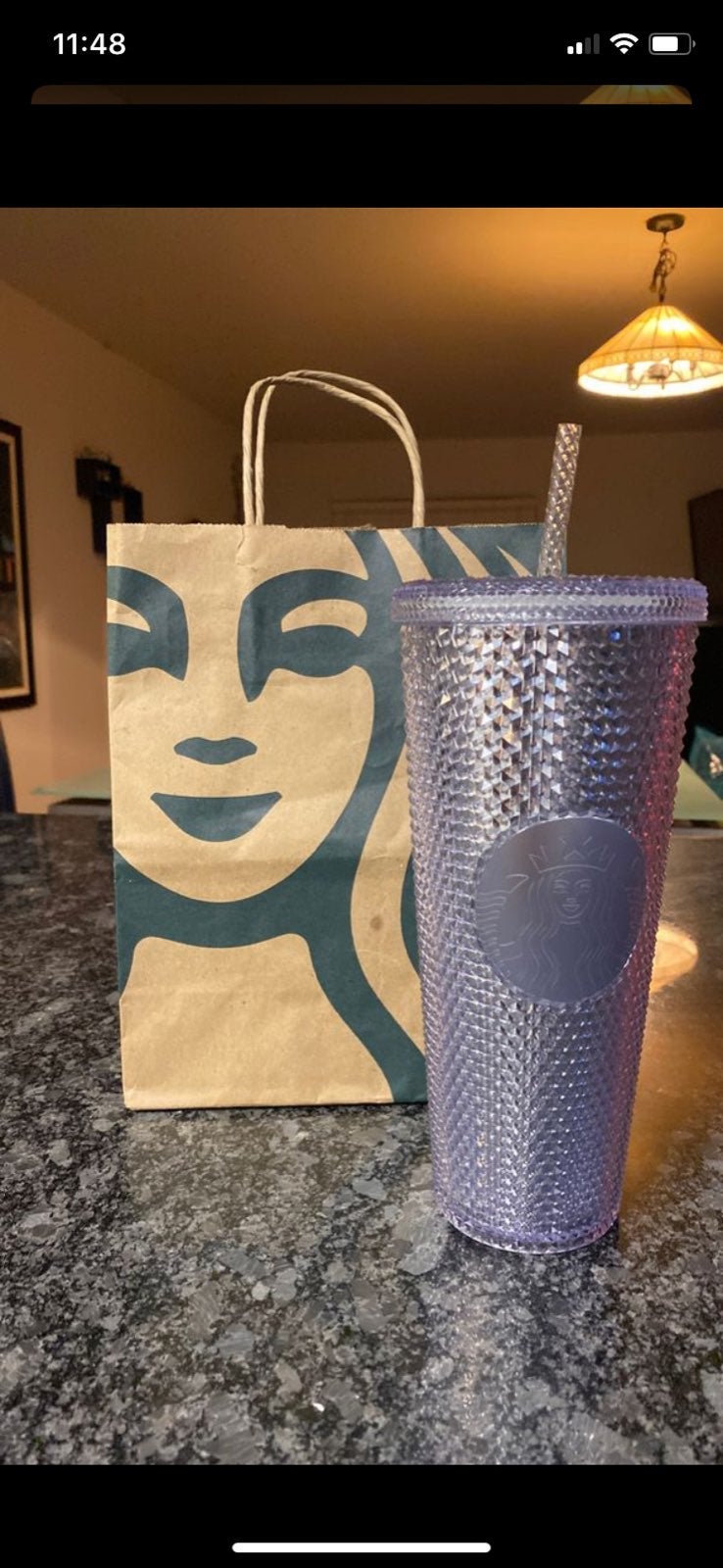 NEW! Starbucks Platinum Studded Tumbler!