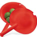 Tupperware Double Colander Red Color