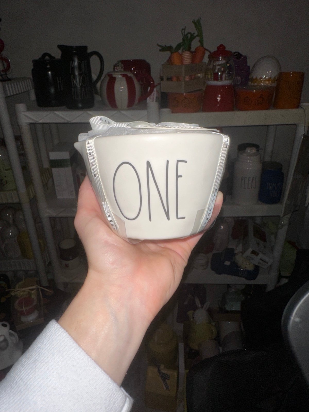 Rae Dunn white measuring cups