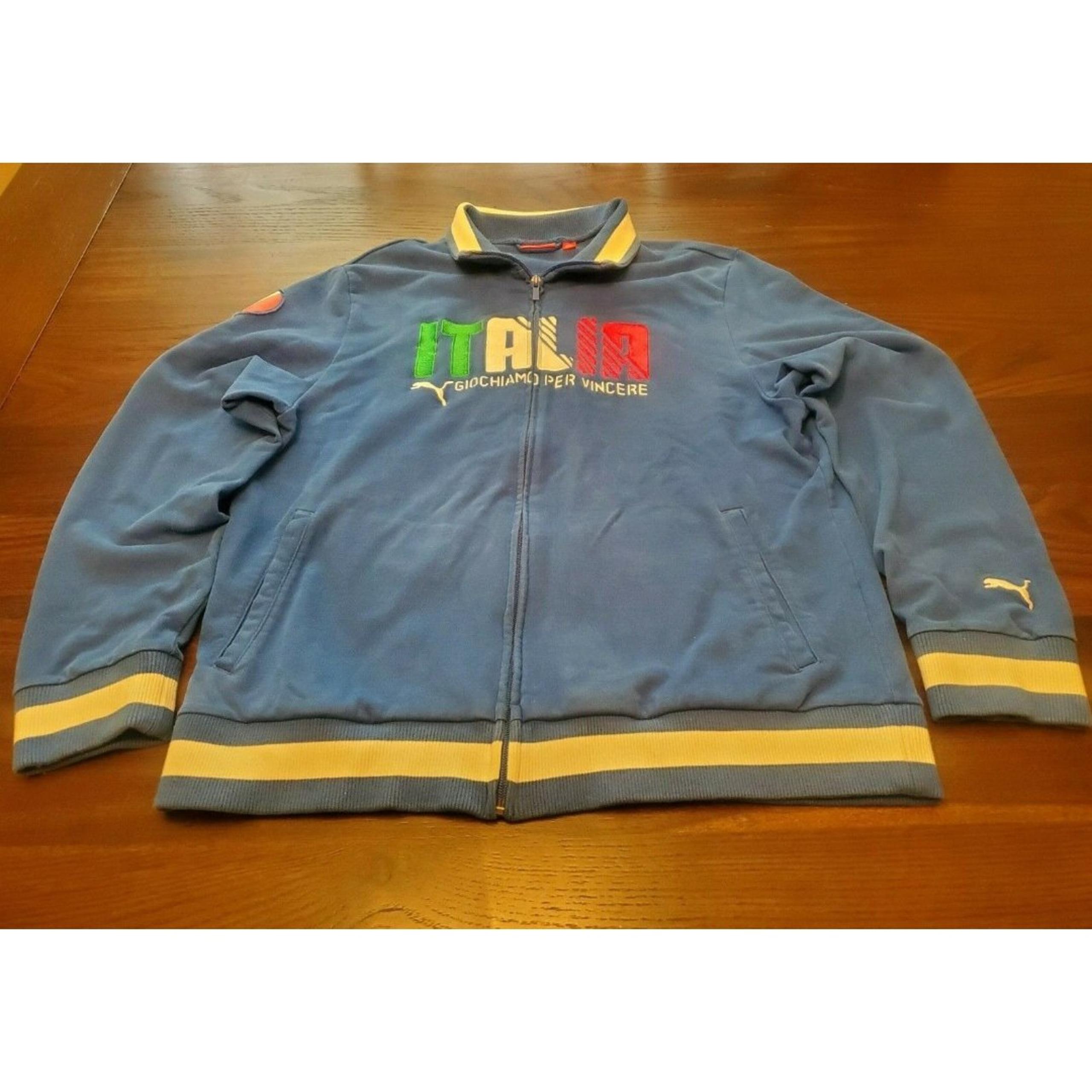 Puma Italia Gioca Per Vincere Men's Track Jacket L Long Sleeve Soccer Football