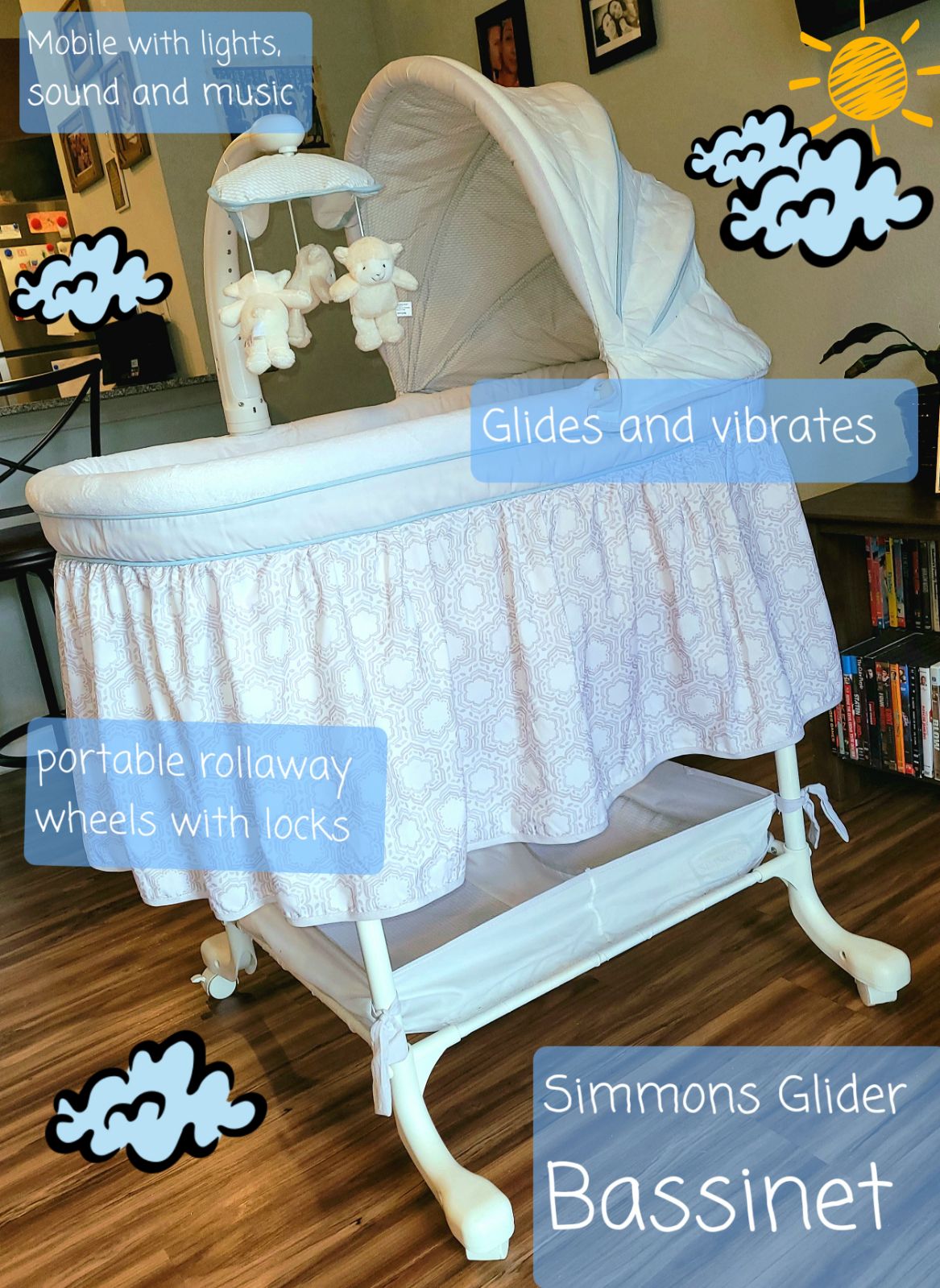 Simmons Kids Glider Bassinet
