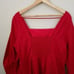 MAEVE x ANTHROPOLOGIE | Red Long-Sleeve Square-Neck Pleated Mini Dress | Size 1X