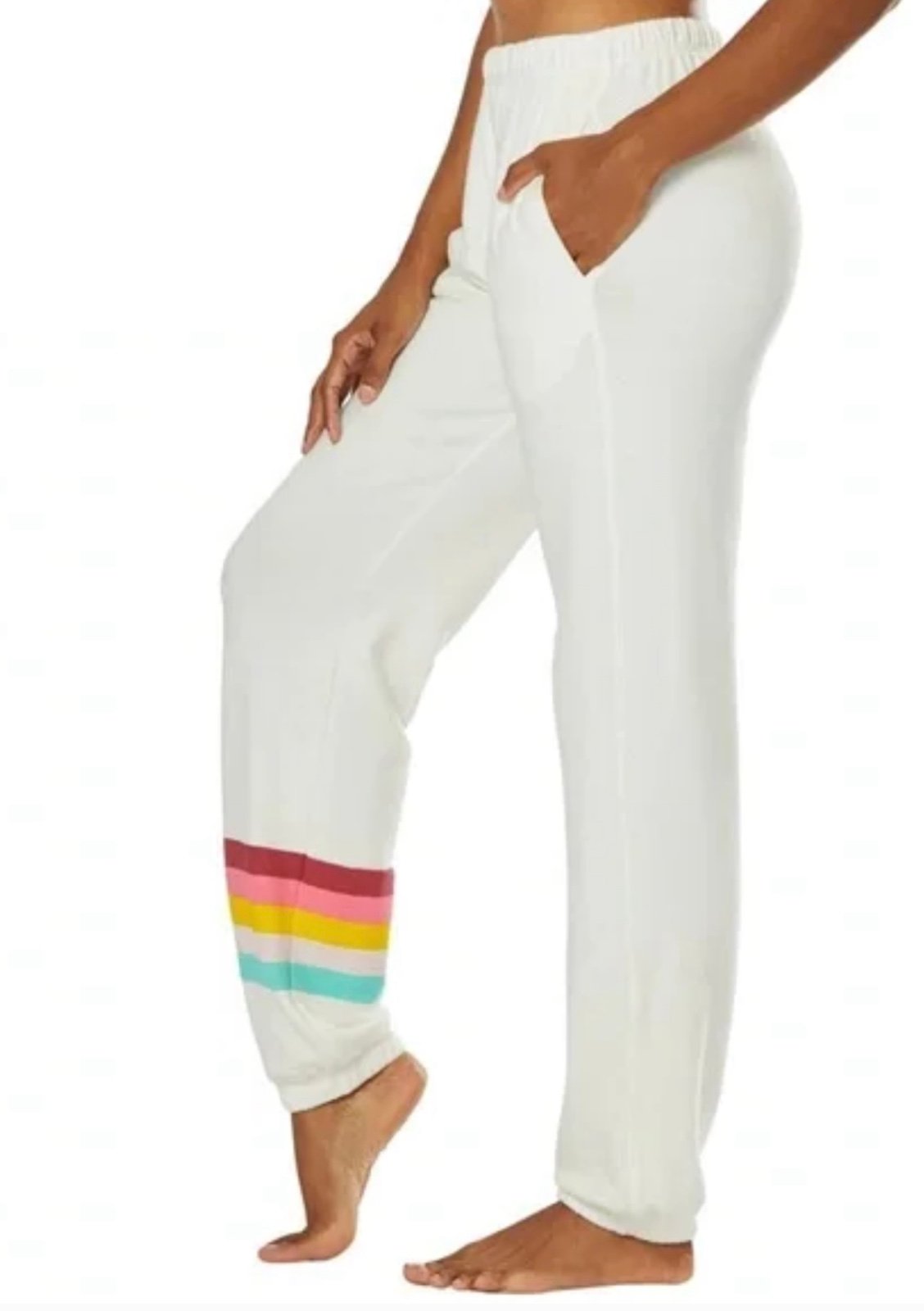 NWT Spiritual Gangster Stripe Malibu Nights Sweatpants L