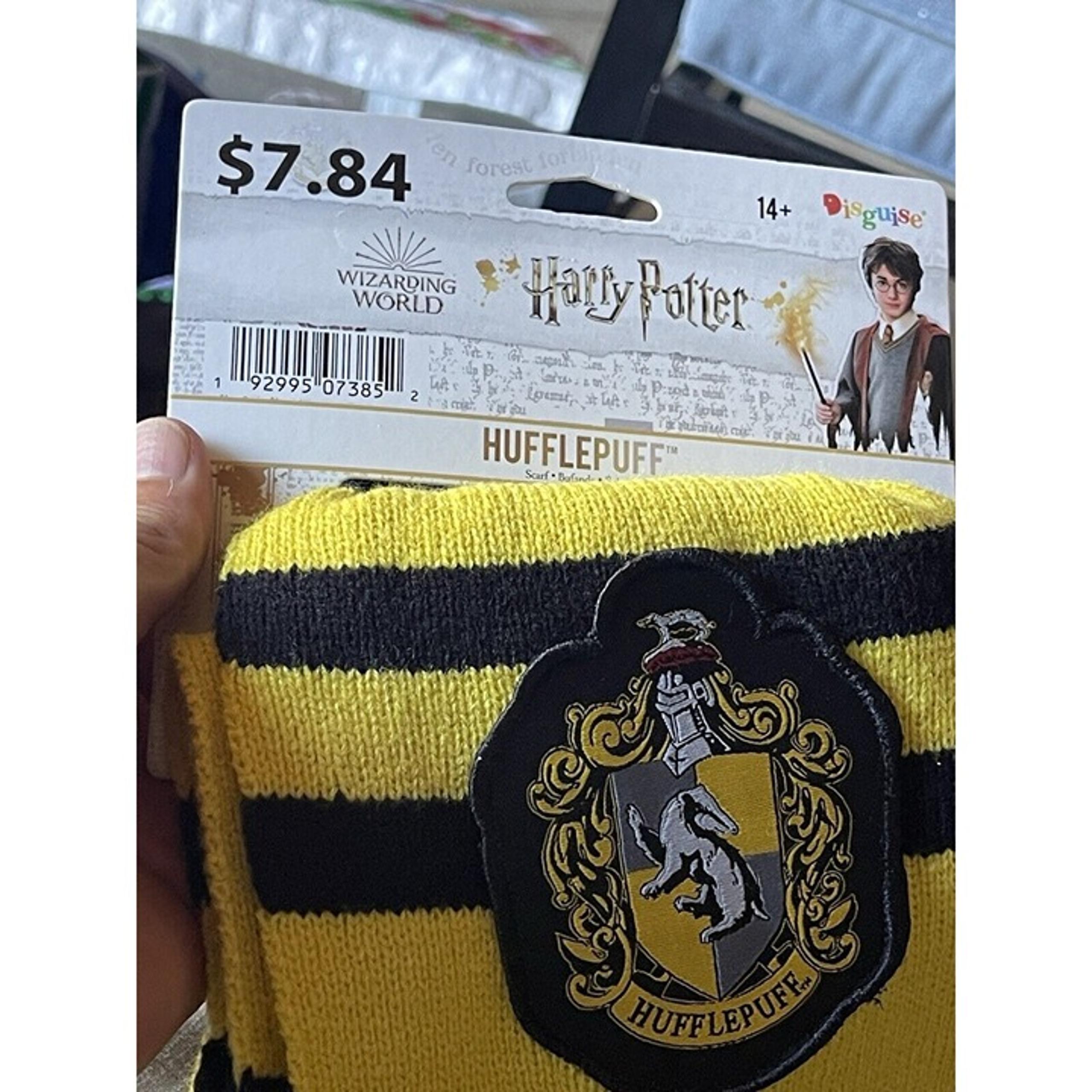 Disguise Harry Potter Hufflepuff House Scarf Patch Cosplay Knit Costume
