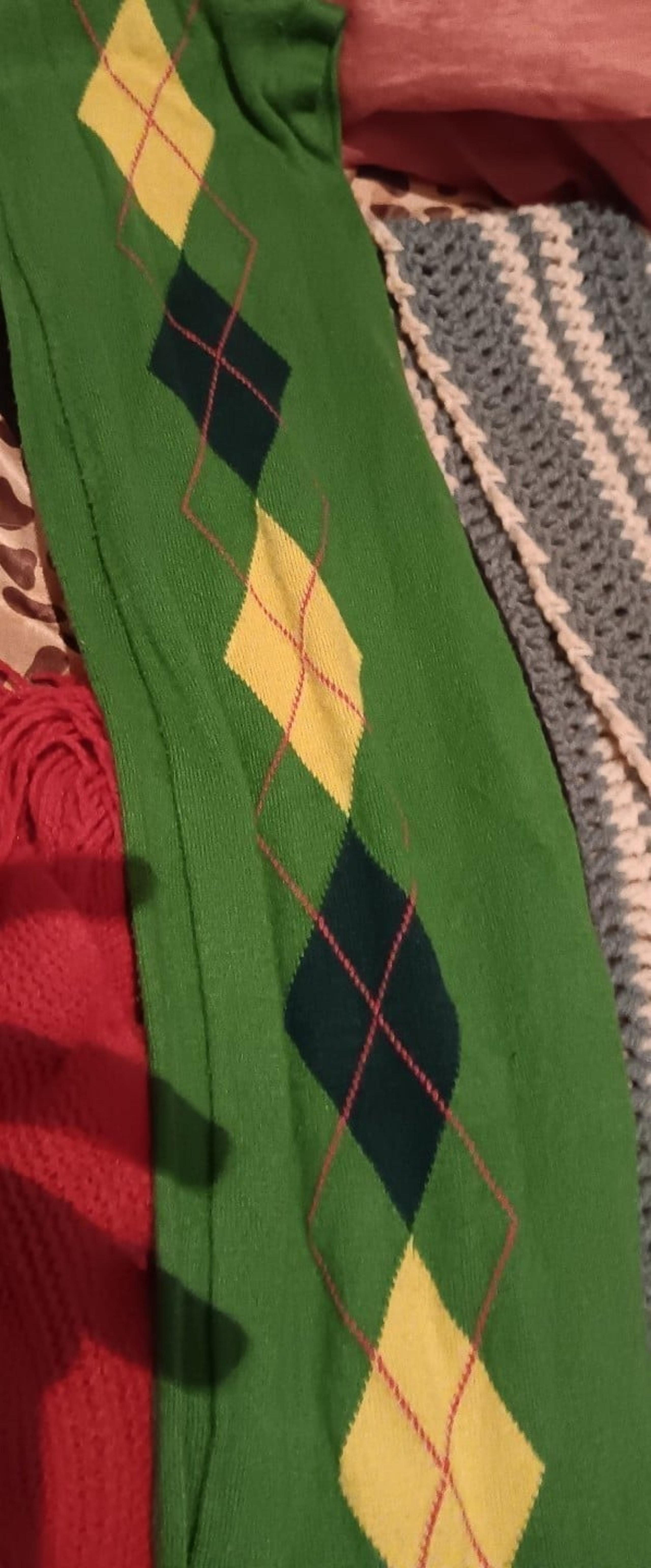 Green Argyle scarf