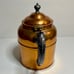 Antique Rochester NY Copper and Brass Hinged Lidded Teapot Kettle Coffee Pot
