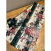 Vtg Croscill Granada Striped Green Floral Curtain 2 Panels 40x64 Tiebacks NEW