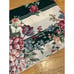 Vtg Croscill Granada Striped Green Floral Curtain 2 Panels 40x64 Tiebacks NEW