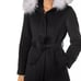 One Madison Fur Trim wrap coat