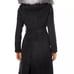 One Madison Fur Trim wrap coat
