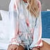 XL -New 2PCS Comfy & Warm Tie Dye Pajama Top & Shorts Set