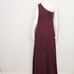 Birdy Grey Crepe Cabernet Kira One Shoulder Dress Medium