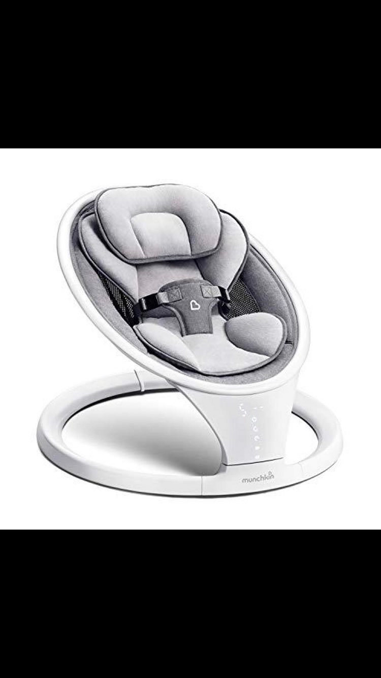 Munchkin Bluetooth Enabled Lightweight Baby Swing with Natural Sway in 5 Speeds