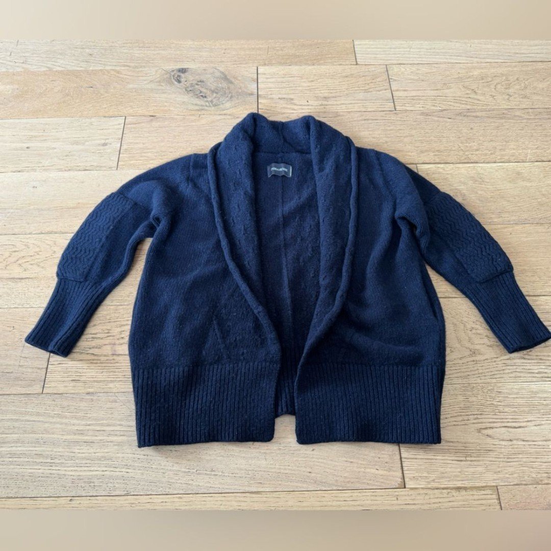 Zadig & Voiltaire Cyan C Deluxe Navy Cardigan Size XS/S Wool Cashmere Blend