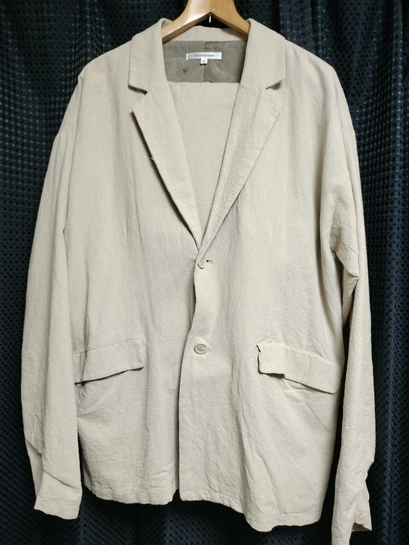 【Excellent Condition】SUGGESTION Suit L Beige Spring Summer Autumn Jacket