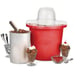 Nostalgia ICMP4RD 4-Quart Bucket Electric Ice Cream Maker, Red