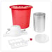 Nostalgia ICMP4RD 4-Quart Bucket Electric Ice Cream Maker, Red
