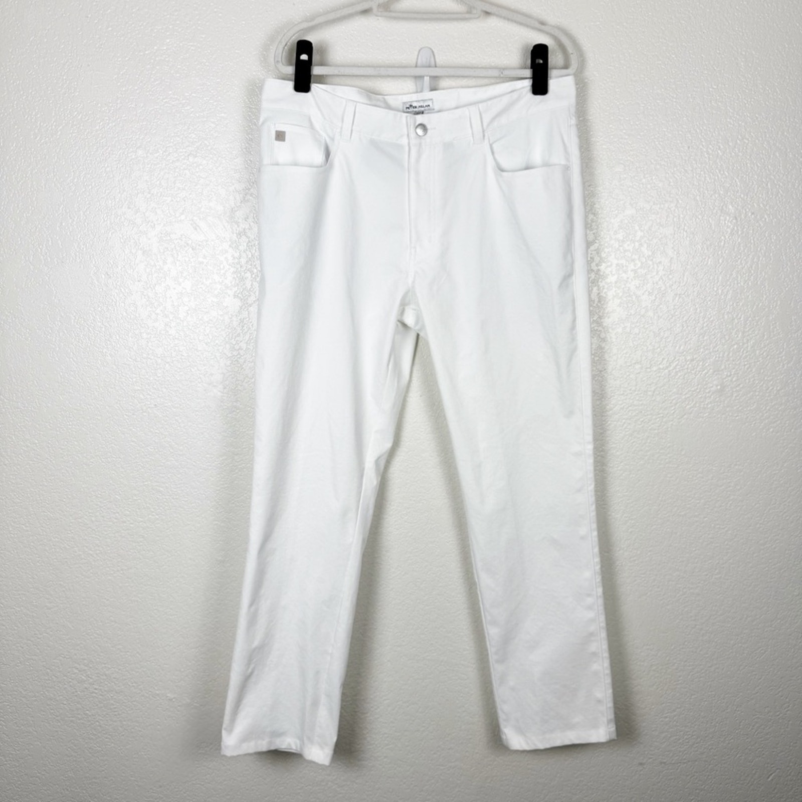 Peter Millar eb66 Performance Five-Pocket Pant in White Size 36